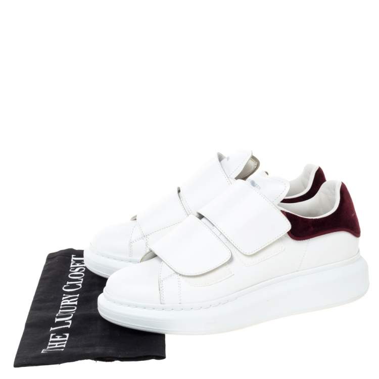 burgundy alexander mcqueen sneakers