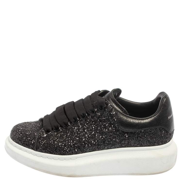 black and white glitter alexander mcqueen's