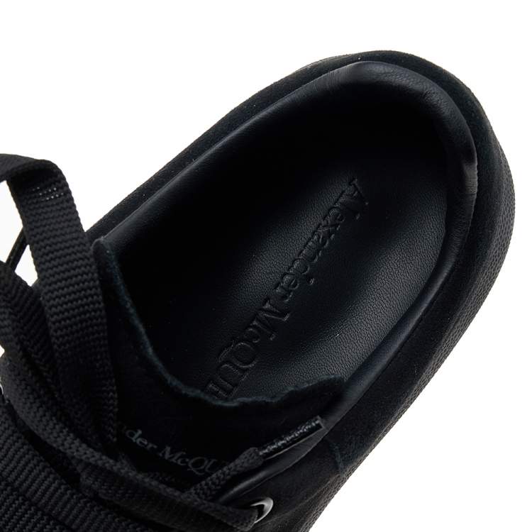 Pre Owned Alexander McQueen Black Suede Larry Oversized Sneakers Size 39