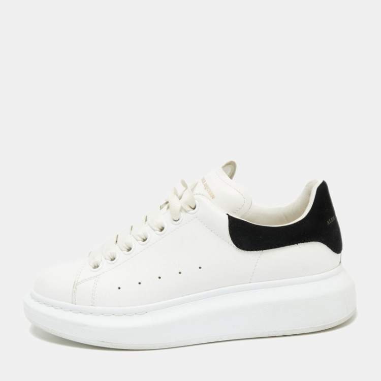 Alexander McQueen White/Black And Suede Oversized Sneakers Size 38 Alexander McQueen | TLC