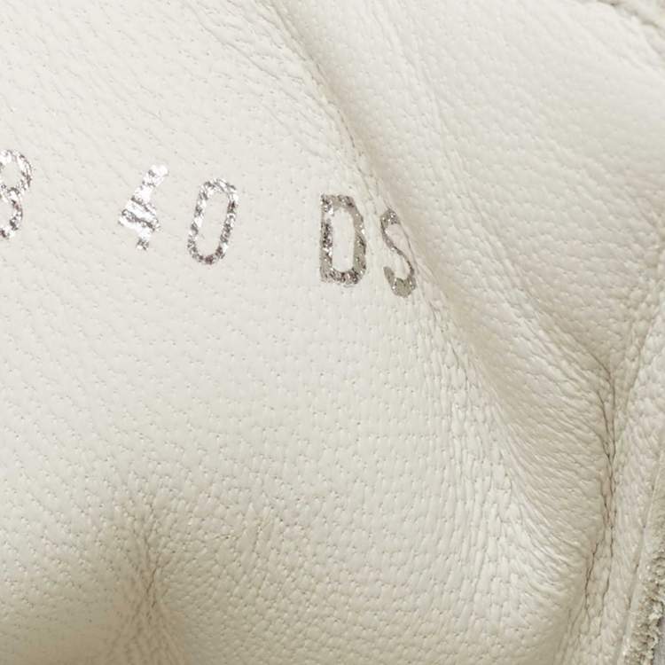 Pre Owned Alexander McQueen White Leather Oversized Low-Top Sneakers Size 40