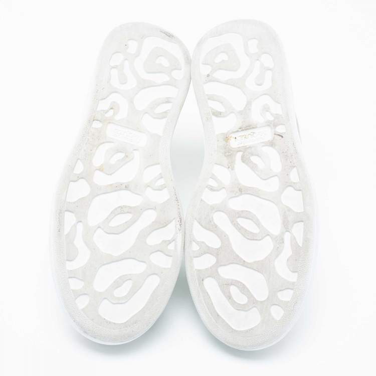 Pre Owned Alexander McQueen White Leather Sneakers Size 39