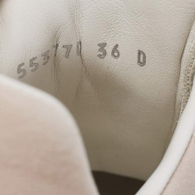 Pre Owned Alexander McQueen White Leather Oversized Sneakers Size 36