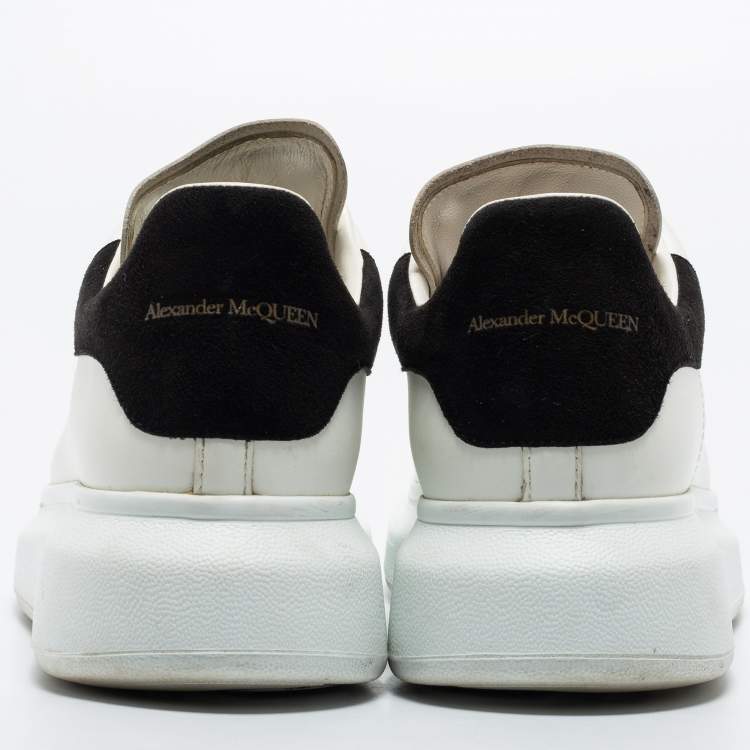 Pre Owned Alexander McQueen White Leather Oversized Sneakers Size 39