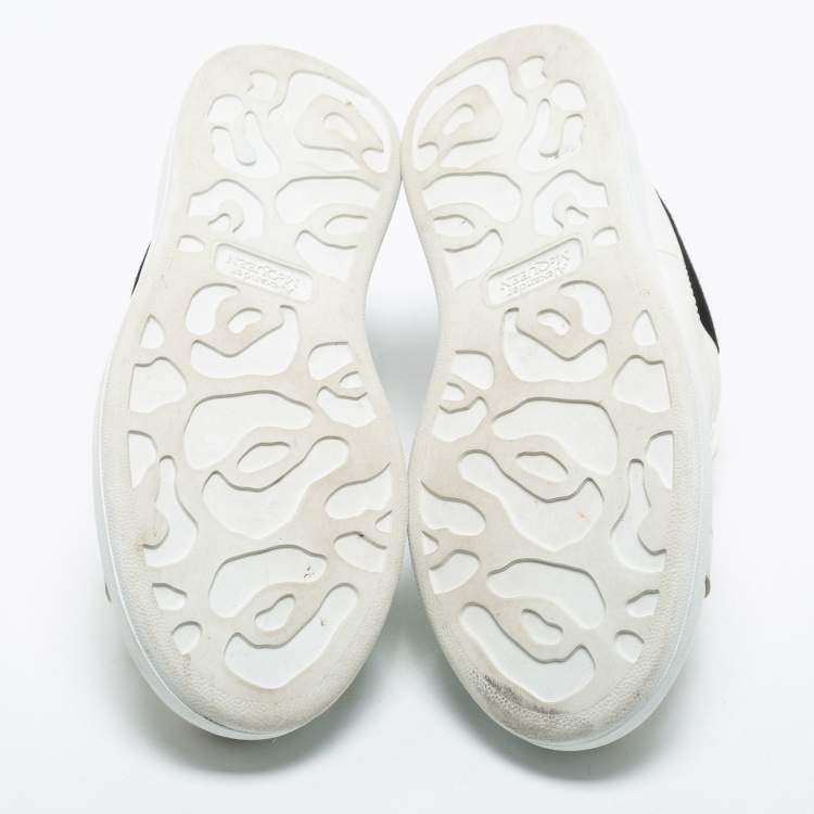 Pre Owned Alexander McQueen White Leather Oversized Sneakers Size 39