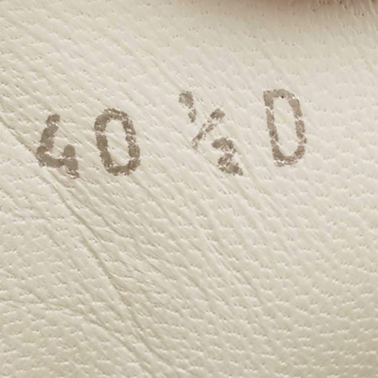 Pre Owned Alexander McQueen White Croc Embossed Leather Oversized Low Top Sneakers Size 40.5
