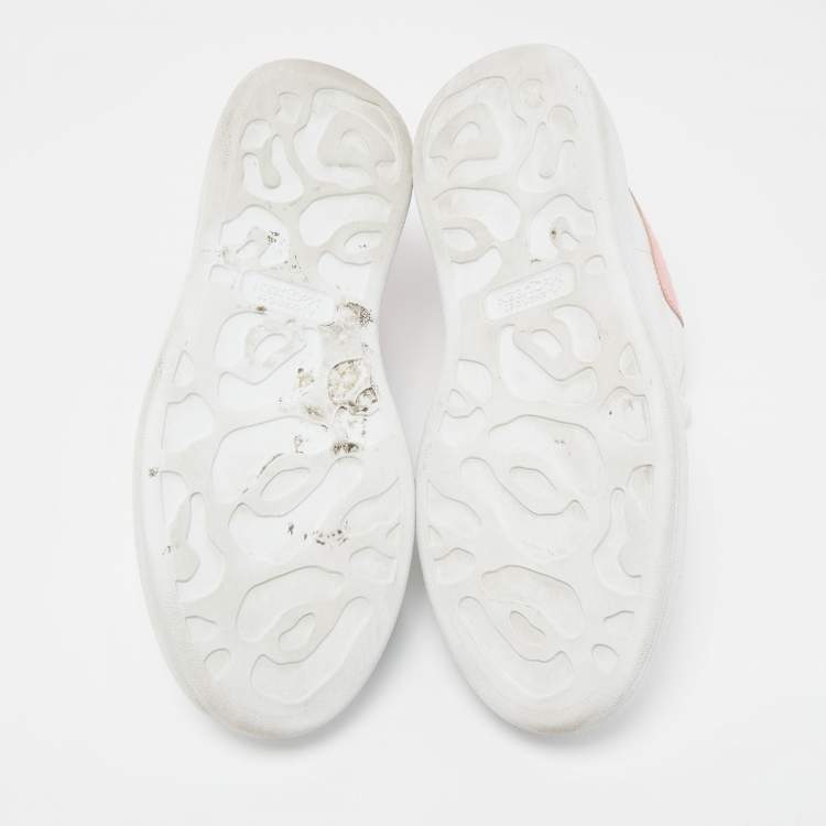 Pre Owned Alexander McQueen White Leather Oversized Low Top Sneakers Size 39