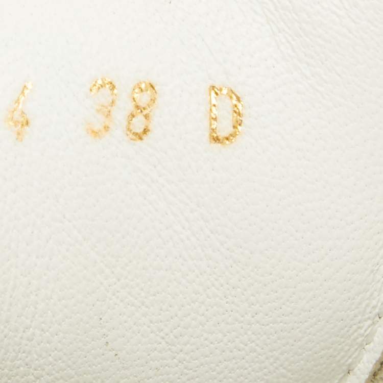 Pre Owned Alexander McQueen White Leather Oversized Sneakers Size 38