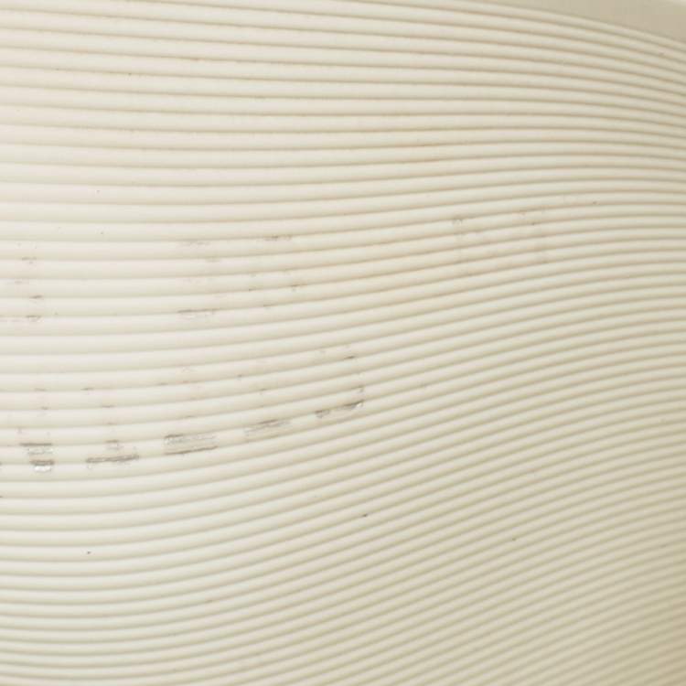 Pre Owned Alexander McQueen White Rubber Flat Slides Size 36
