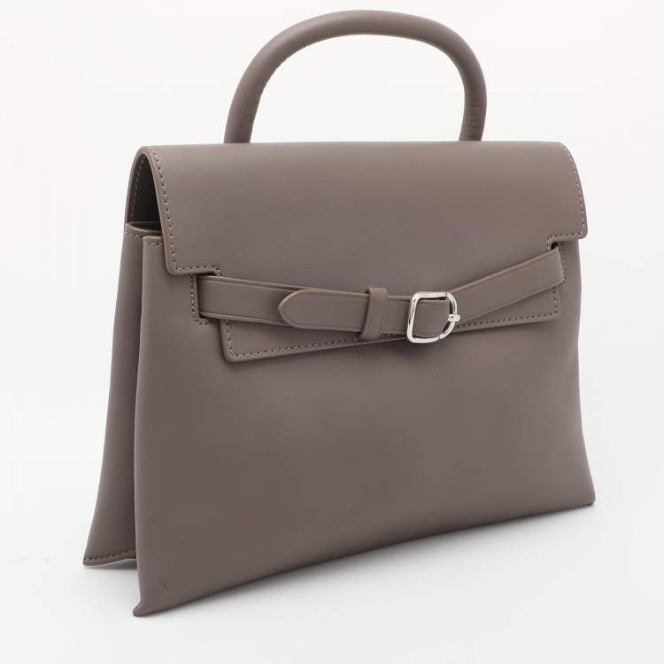 Pre Owned Alexander Wang Grey Leather Attica Top Handle Bag
