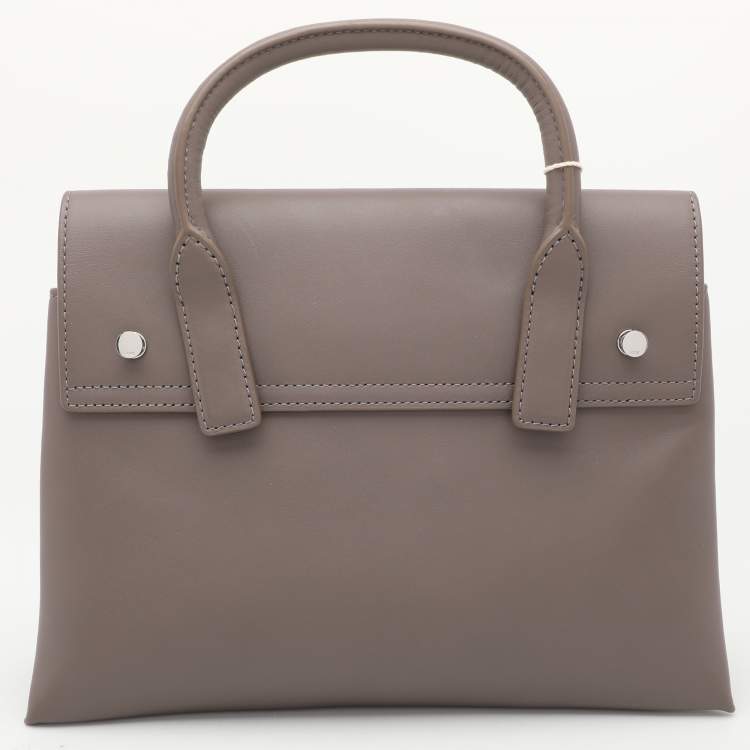 Pre Owned Alexander Wang Grey Leather Attica Top Handle Bag