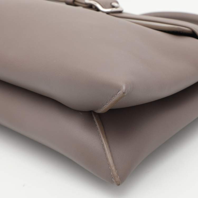 Pre Owned Alexander Wang Grey Leather Attica Top Handle Bag