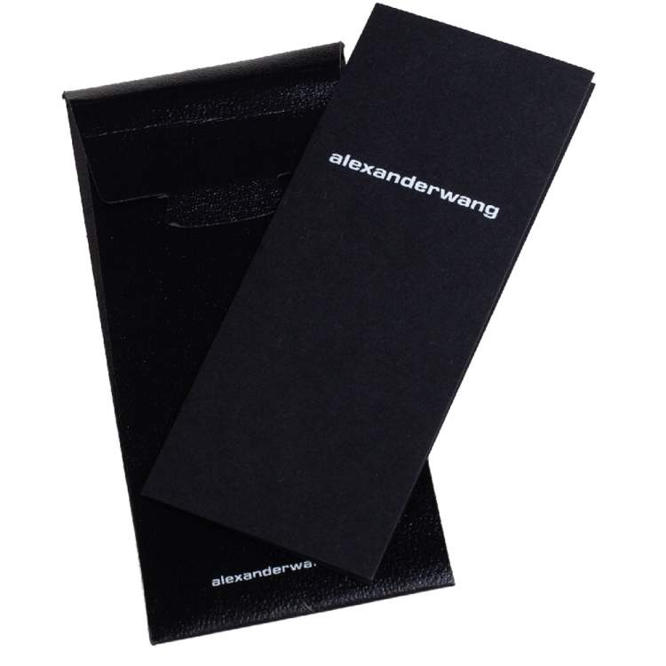 Pre Owned Alexander Wang Black Satin Lunch Clutch