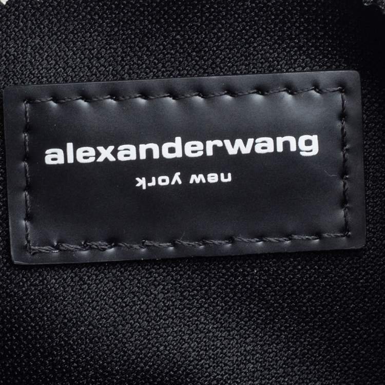 Pre Owned Alexander Wang Black Satin Lunch Clutch