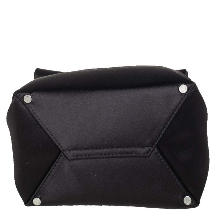 Pre Owned Alexander Wang Black Satin Lunch Clutch
