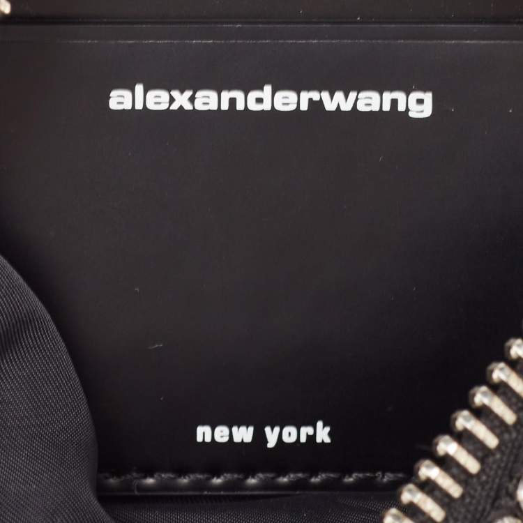 Pre Owned Alexander Wang Black Crystal Embellished Mini Heiress Pouch Bag