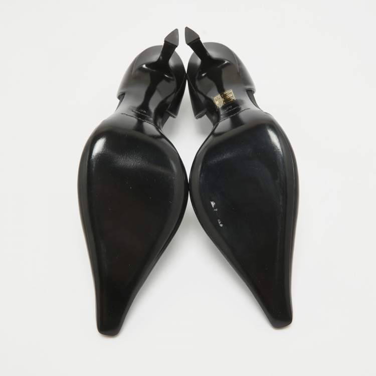 Pre Owned Alexander Wang Black Leather Viola Pumps Size 39