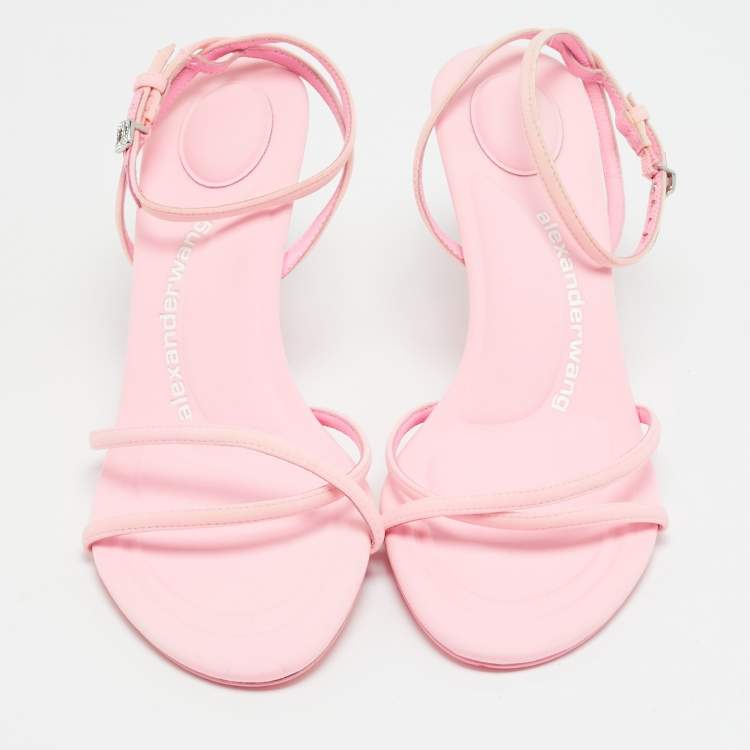 مملوكة مسبقًا Alexander Wang Dahlia Size 39 Pink Neoprene Ankle Strap Sandals