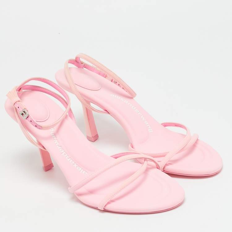 مملوكة مسبقًا Alexander Wang Dahlia Size 39 Pink Neoprene Ankle Strap Sandals