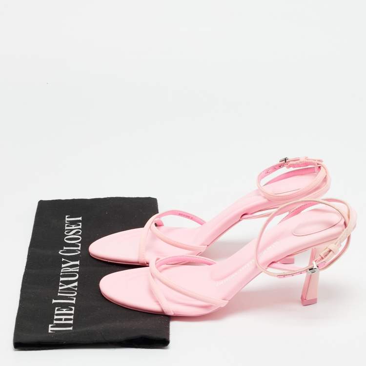 مملوكة مسبقًا Alexander Wang Dahlia Size 39 Pink Neoprene Ankle Strap Sandals