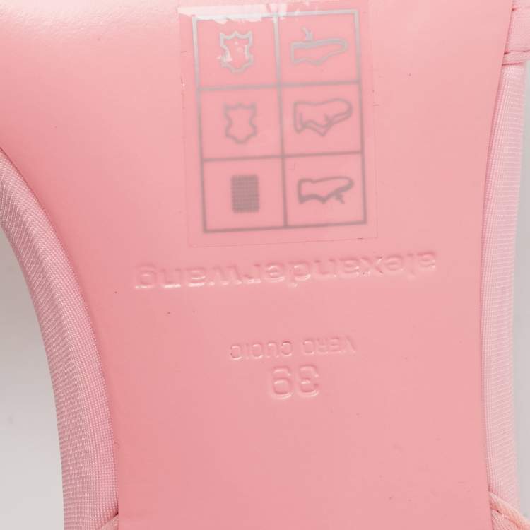 مملوكة مسبقًا Alexander Wang Dahlia Size 39 Pink Neoprene Ankle Strap Sandals