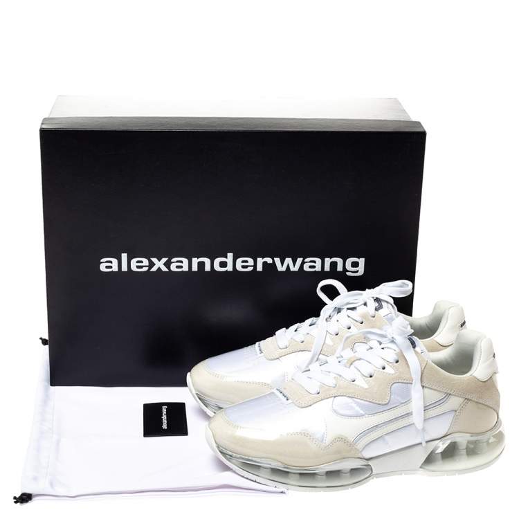 Jeg mistede min vej Mug Medalje Alexander Wang White PVC And Suede Leather Trim Stadium Low Top Sneakers  Size 38 Alexander Wang | TLC