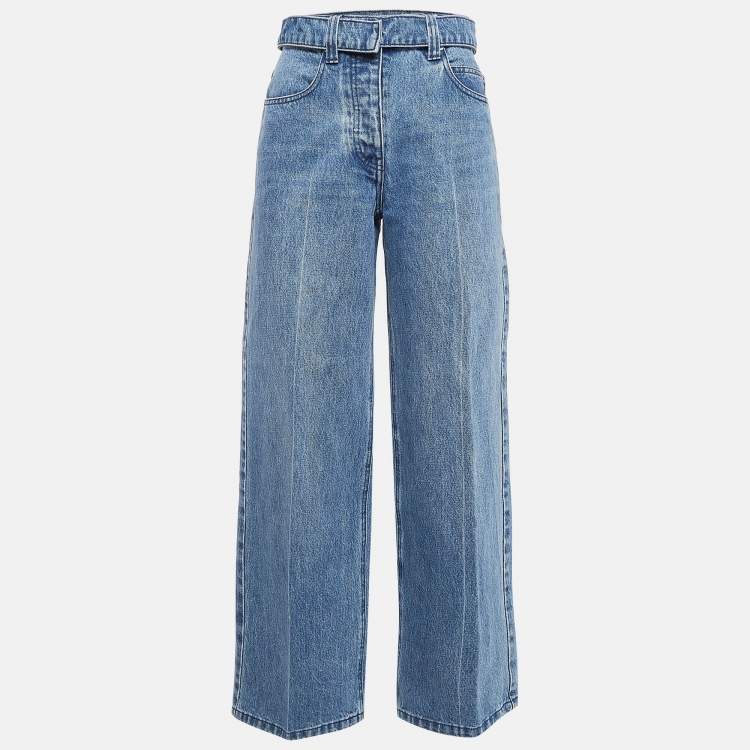 デニム・ジーパン ALEXANDER WANG DENIM WIDE-LEG JEANS Alexander Wang Blue Denim Wide-Leg Jeans S Waist 25