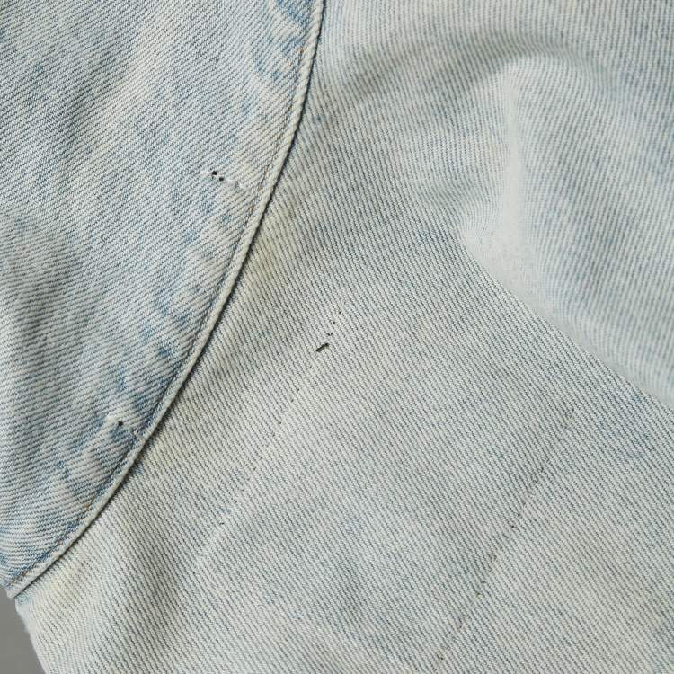 Pre Owned Alexander Wang Blue Washed Denim Button Front Jacket S