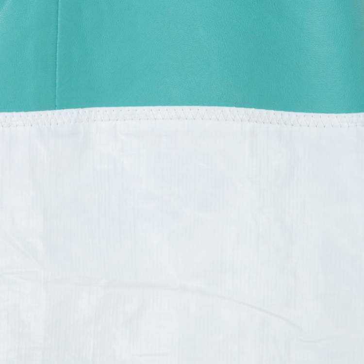 Pre Owned T By Alexander Wang Green Leather Boxy Fit Top S 