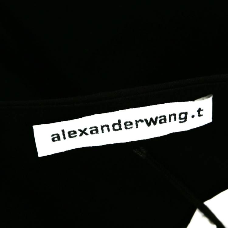 Pre Owned T by Alexander Wang Black Wool Mini Dress S