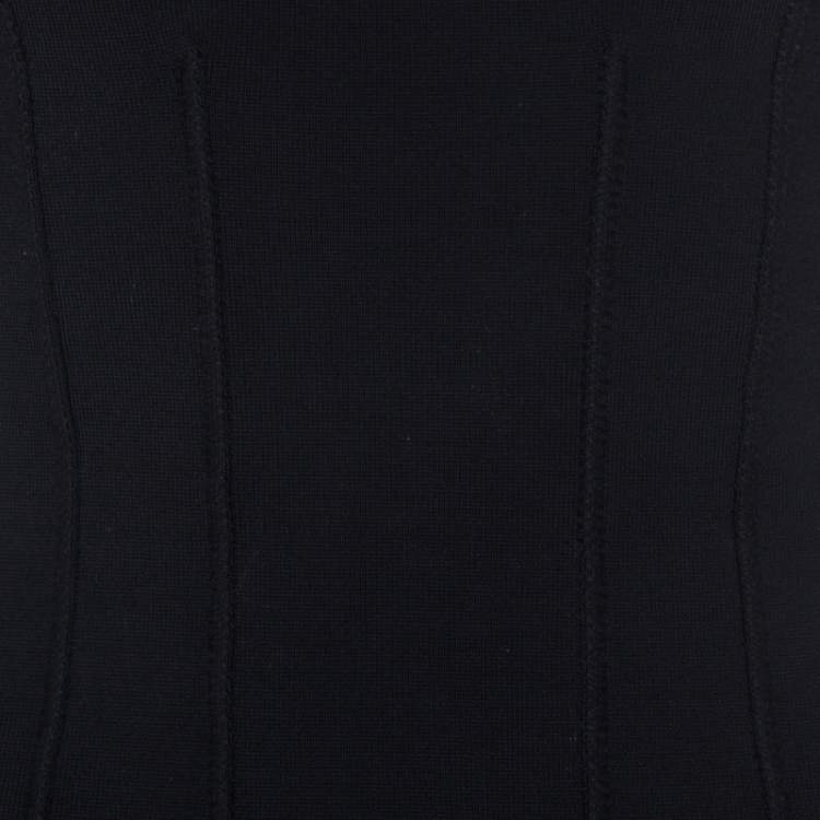 Pre Owned Alexander Wang Black Knit Sleeveless Curved Hem Top S 