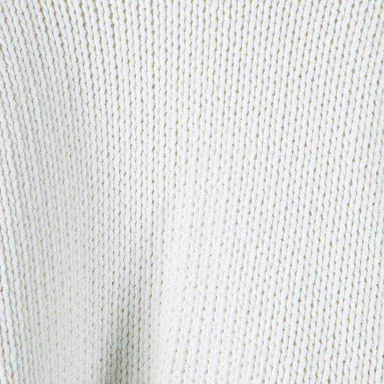 Pre Owned T Alexander Wang White Knit Cropped Hoodie M