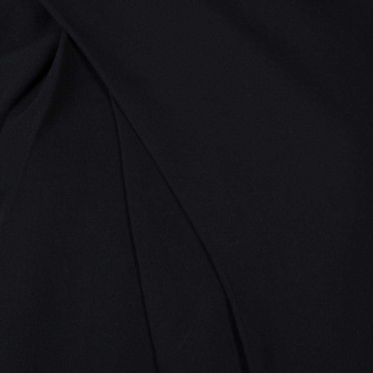 Pre Owned Alexander Wang Black Asymmetric Pleat Detail Sleeveless Top XS