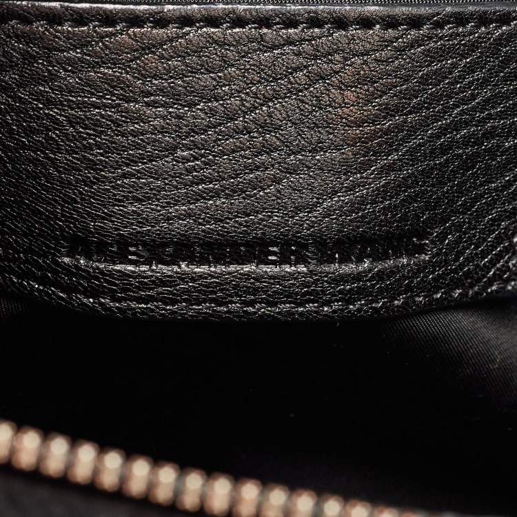 Pre Owned Alexander Wang Black Pebbled Leather Rocco Duffle Bag