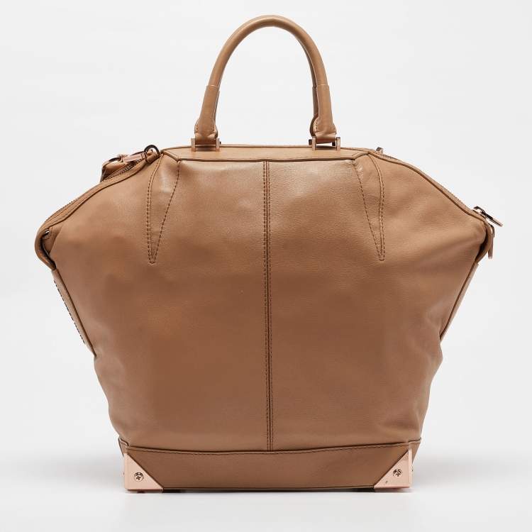 Pre Owned Alexander Wang Beige Leather Emile Satchel