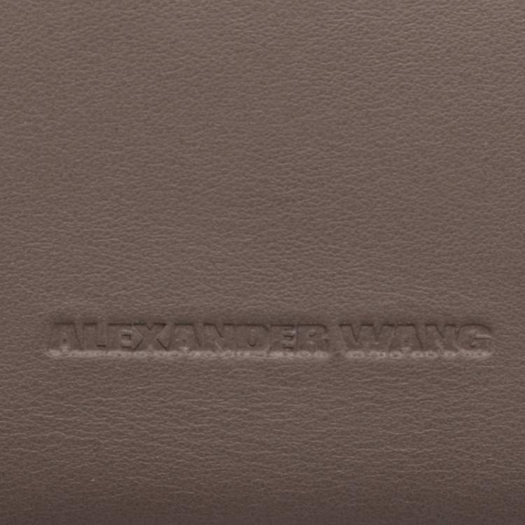 Pre Owned Alexander Wang Grey Leather Attica Shoulder Bag