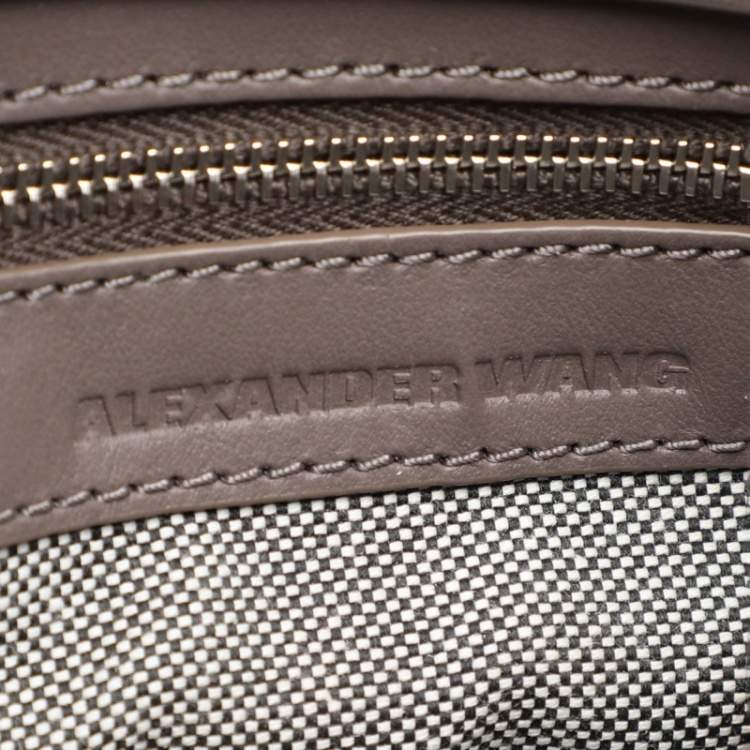 Pre Owned Alexander Wang Grey Leather Attica Shoulder Bag