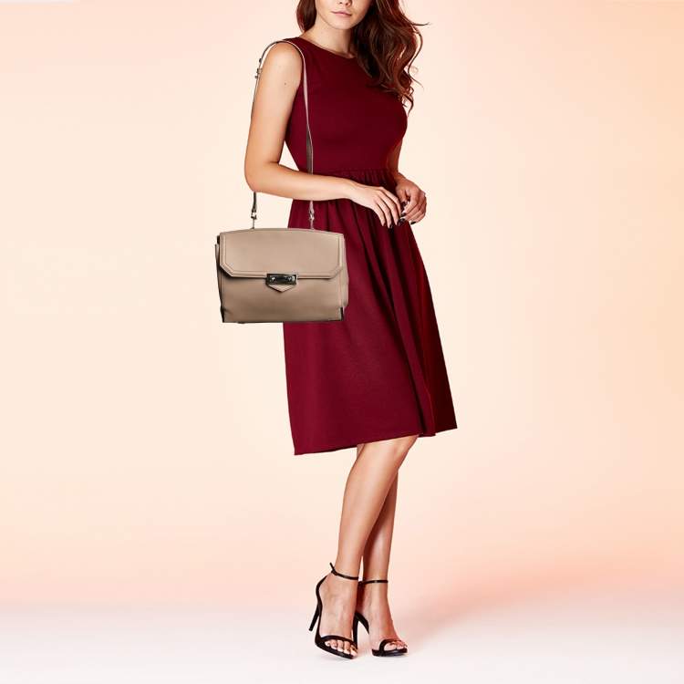 Pre Owned Alexander Wang Beige Leather Marion Skeletal Satchel