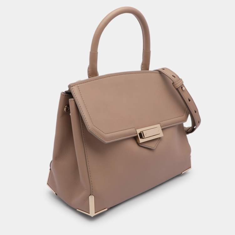 Pre Owned Alexander Wang Beige Leather Marion Skeletal Satchel