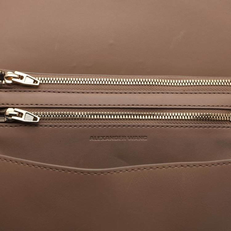 Pre Owned Alexander Wang Beige Leather Marion Skeletal Satchel