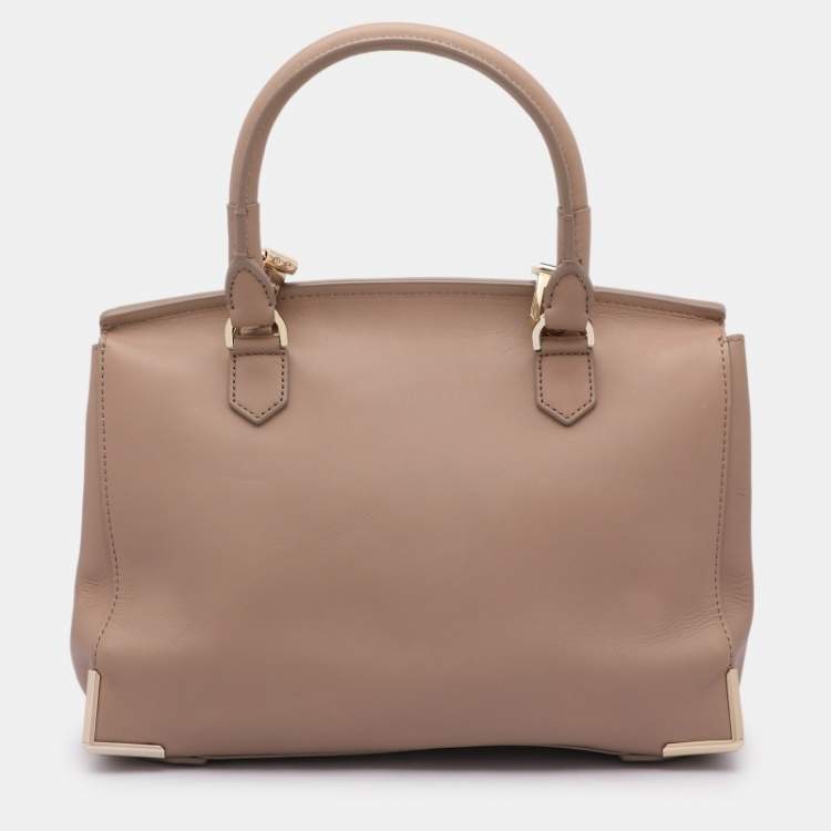 Pre Owned Alexander Wang Beige Leather Marion Skeletal Satchel
