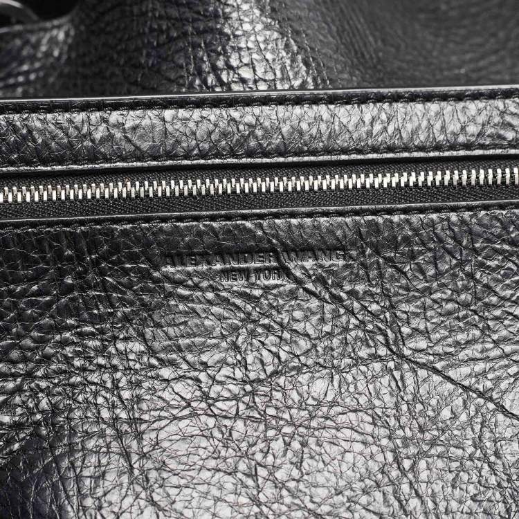Pre Owned Alexander Wang Black Leather Runway Roxy Bucket Bag