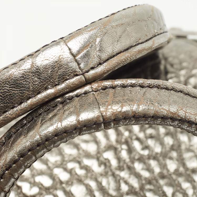 Pre Owned Alexander Wang Metallic Textured Leather Rocco Bag