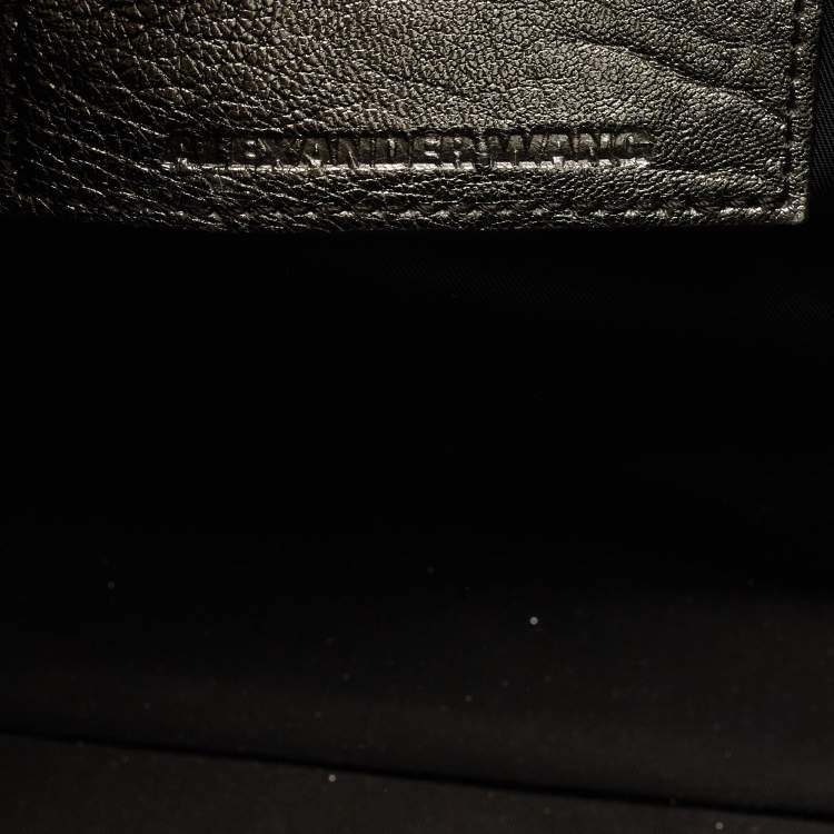 Pre Owned Alexander Wang Metallic Textured Leather Rocco Bag
