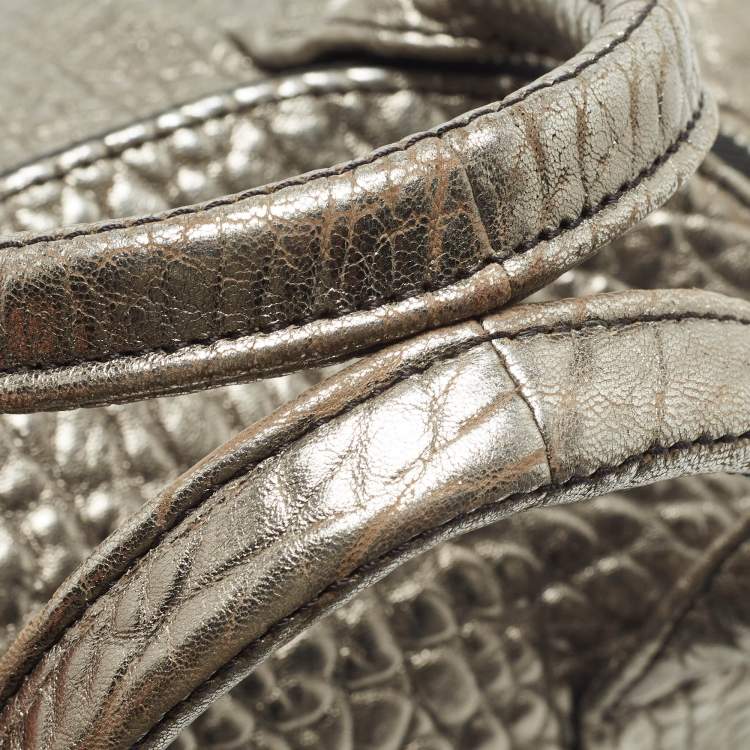 Pre Owned Alexander Wang Metallic Textured Leather Rocco Bag