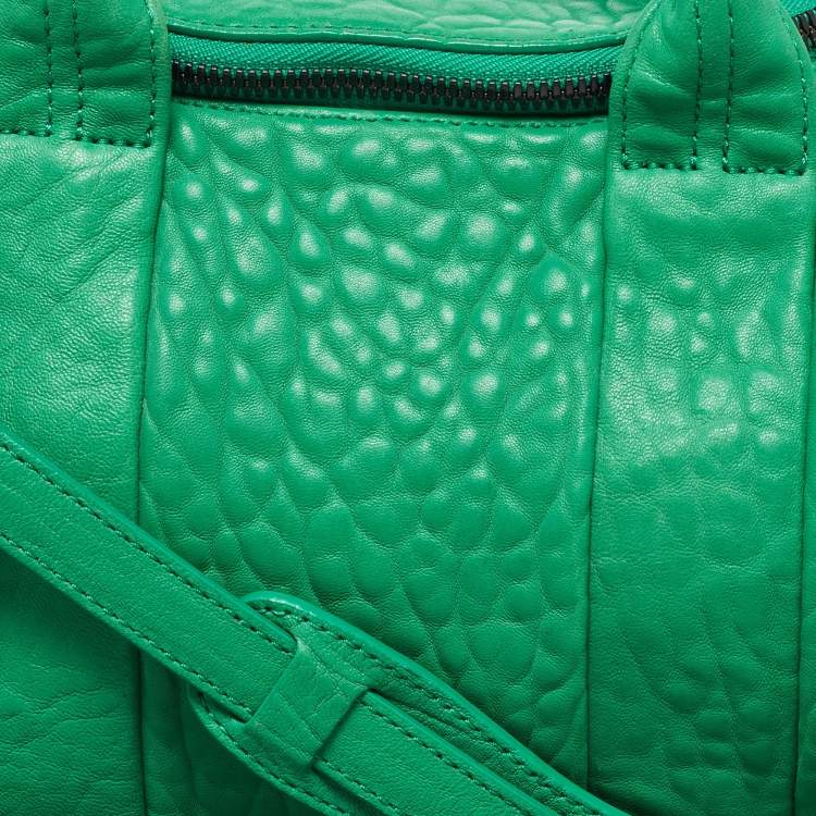Pre Owned Alexander Wang Green Pebbled Leather Rocco Bag