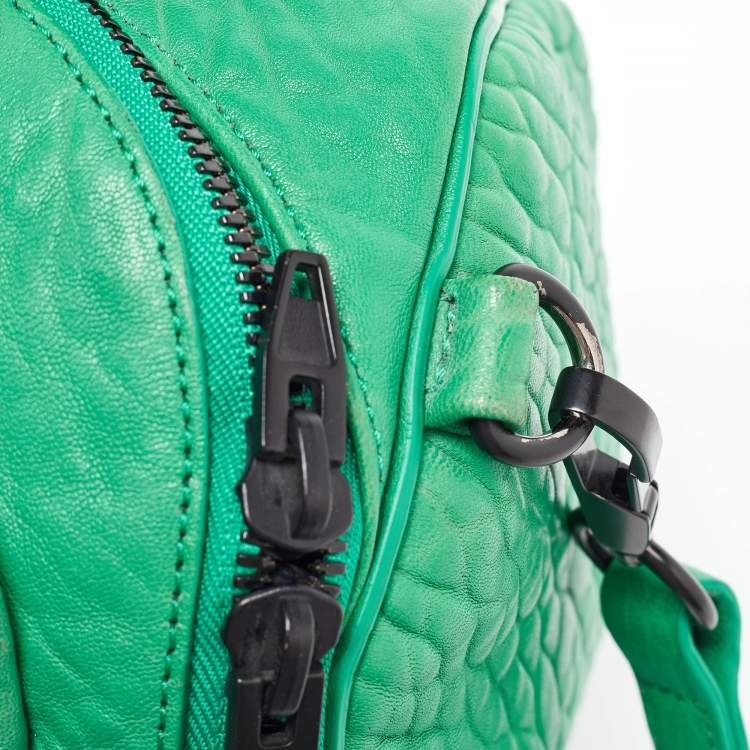 Pre Owned Alexander Wang Green Pebbled Leather Rocco Bag