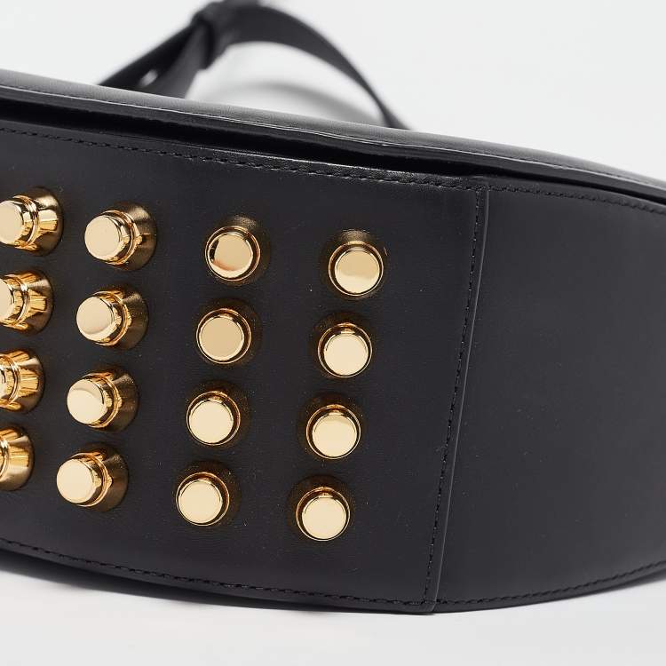 Pre Owned Alexander Wang Black Leather Studded Lia Shoulder Bag