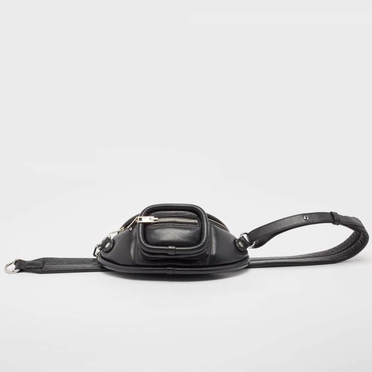 Pre Owned Alexander Wang Black Leather Attica Belt Bag