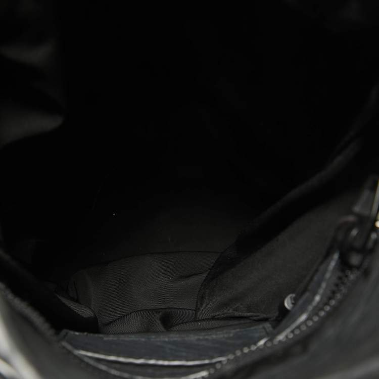 Pre Owned Alexander Wang Black Pebbled Leather Diego Bucket Bag